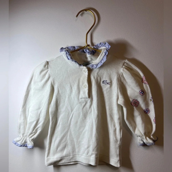 Vintage Izod Lacoste Corduroy Overalls Shirt Set - Picture 2 of 13